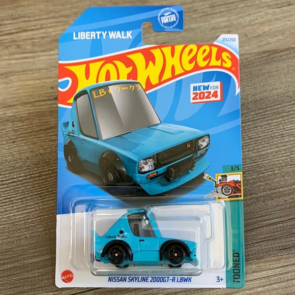 Hot Wheels Nissan Skyline 2000GT-R LBWK Tooned Liberty Walk New Casting 2024 New - Picture 1 of 5